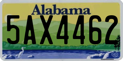 AL license plate 5AX4462