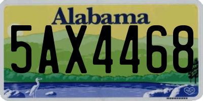 AL license plate 5AX4468