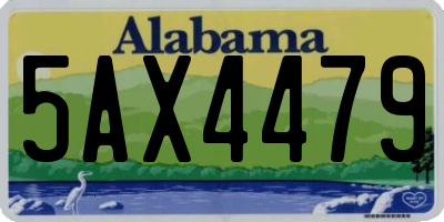 AL license plate 5AX4479