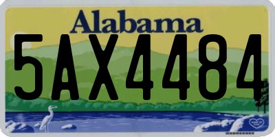 AL license plate 5AX4484