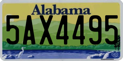 AL license plate 5AX4495