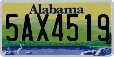 AL license plate 5AX4519