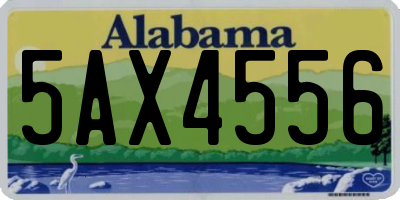 AL license plate 5AX4556