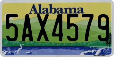 AL license plate 5AX4579