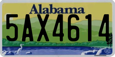 AL license plate 5AX4614