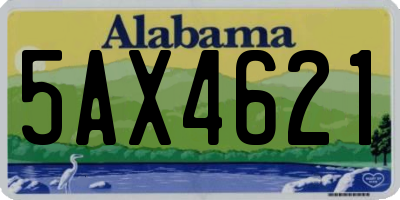 AL license plate 5AX4621