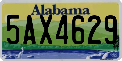 AL license plate 5AX4629