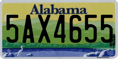 AL license plate 5AX4655