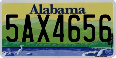 AL license plate 5AX4656