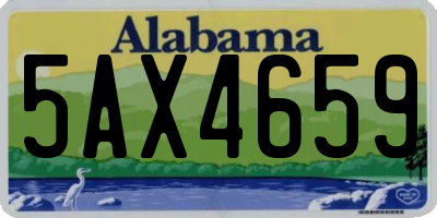 AL license plate 5AX4659