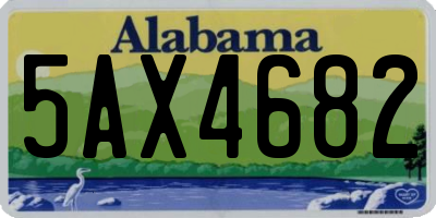 AL license plate 5AX4682