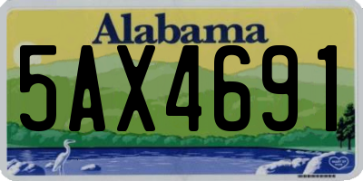 AL license plate 5AX4691