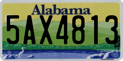 AL license plate 5AX4813