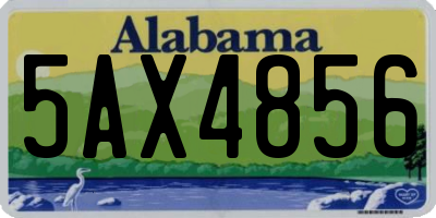 AL license plate 5AX4856