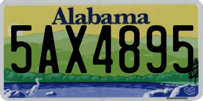 AL license plate 5AX4895