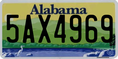 AL license plate 5AX4969