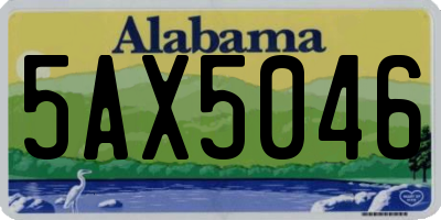 AL license plate 5AX5046