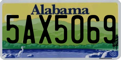 AL license plate 5AX5069