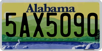 AL license plate 5AX5090