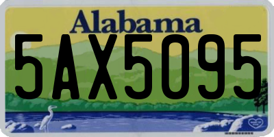 AL license plate 5AX5095