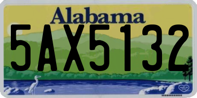 AL license plate 5AX5132
