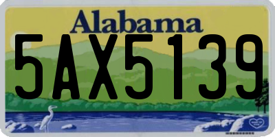 AL license plate 5AX5139