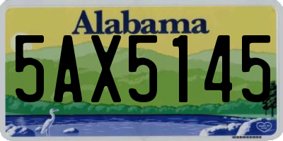 AL license plate 5AX5145