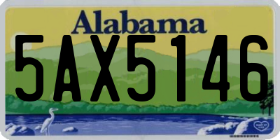 AL license plate 5AX5146