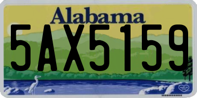 AL license plate 5AX5159