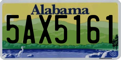 AL license plate 5AX5161