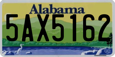 AL license plate 5AX5162