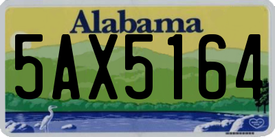 AL license plate 5AX5164