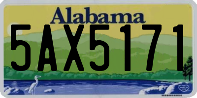 AL license plate 5AX5171