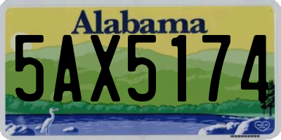 AL license plate 5AX5174