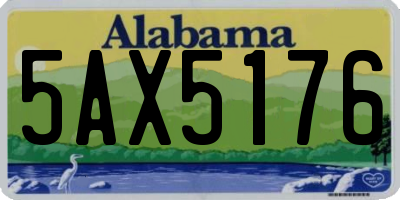 AL license plate 5AX5176