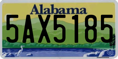 AL license plate 5AX5185