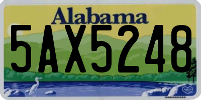 AL license plate 5AX5248