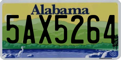 AL license plate 5AX5264