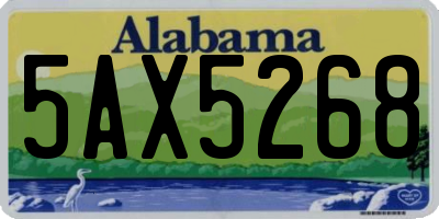 AL license plate 5AX5268