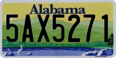 AL license plate 5AX5271