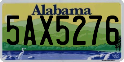 AL license plate 5AX5276