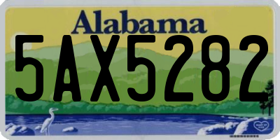 AL license plate 5AX5282