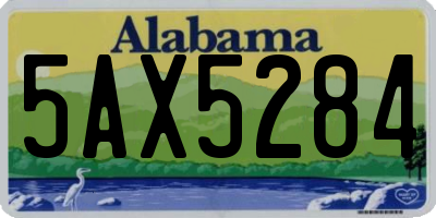 AL license plate 5AX5284