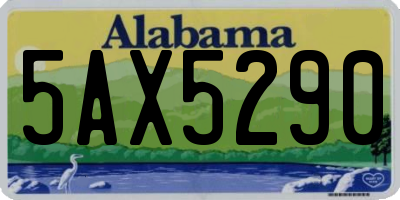AL license plate 5AX5290