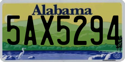 AL license plate 5AX5294
