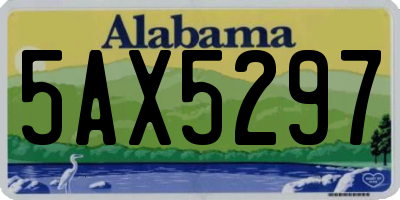 AL license plate 5AX5297