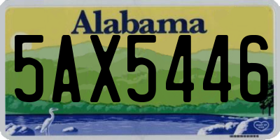 AL license plate 5AX5446