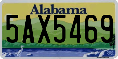 AL license plate 5AX5469