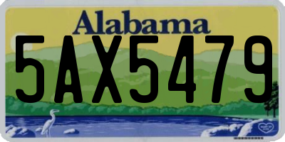 AL license plate 5AX5479