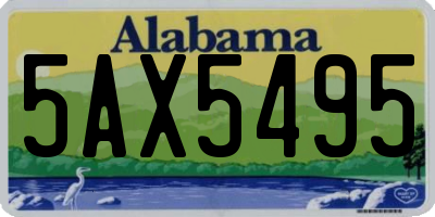 AL license plate 5AX5495